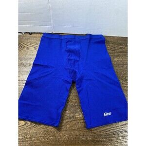 VTG Bike Compression Shorts Blue RN#58322 USA-Nylon Spandex Men’s Size Large